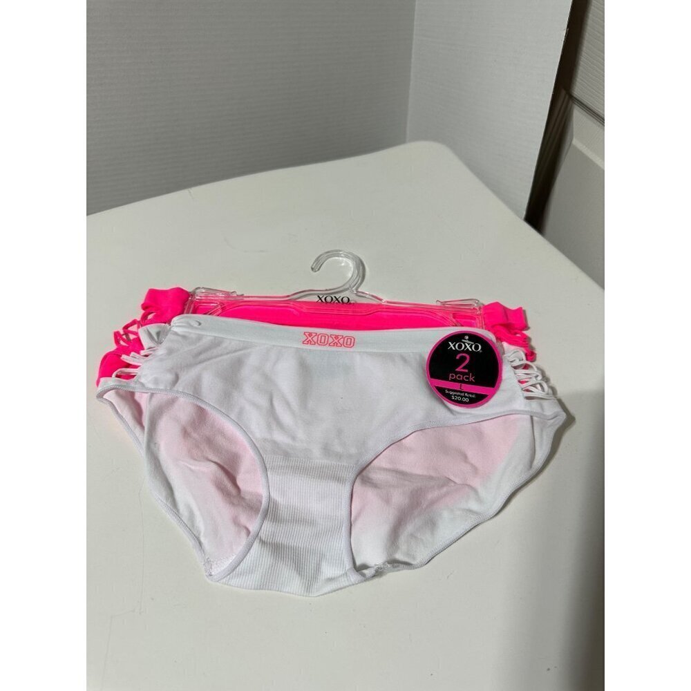 XOXO 2 pack Women's side cut-out Panties size S NWT